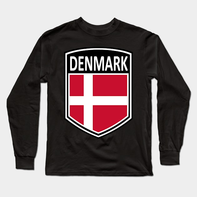 National - Denmark Long Sleeve T-Shirt by Taylor'd Designs